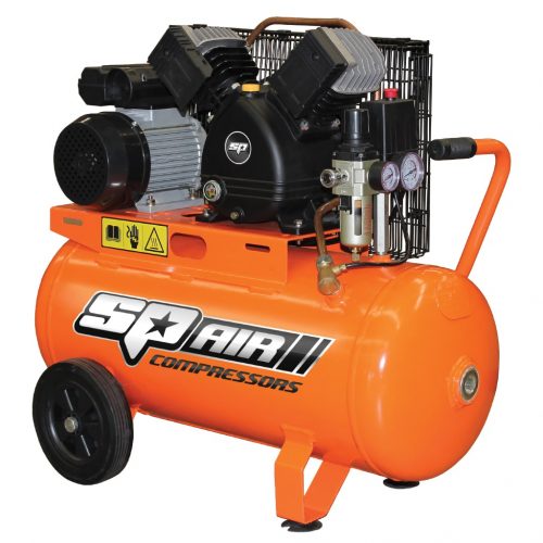 SP TOOLS AIR COMPRESSOR - V - TWIN CAST IRON PORTABLE - 2.2HP