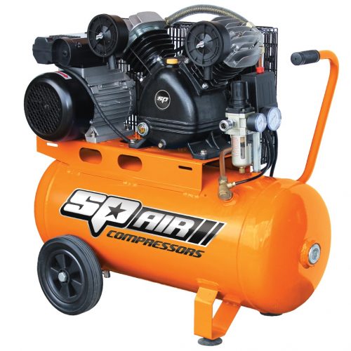 SP TOOLS AIR COMPRESSOR - V - TWIN CAST IRON PORTABLE - 3HP