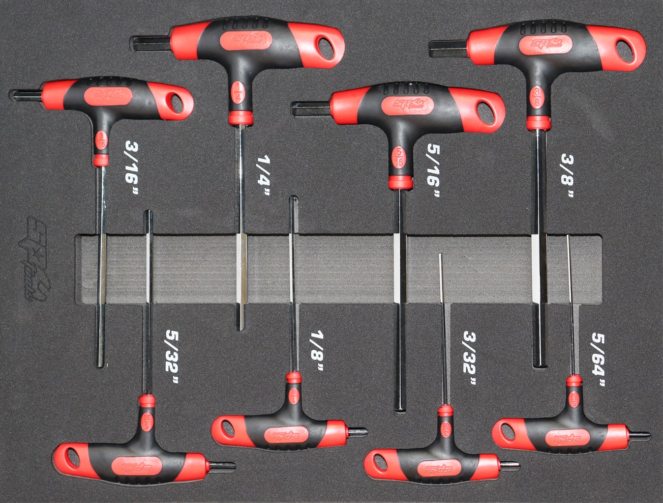 SP TOOLS T-HANDLE HEX KEY SET - SAE - 8PC