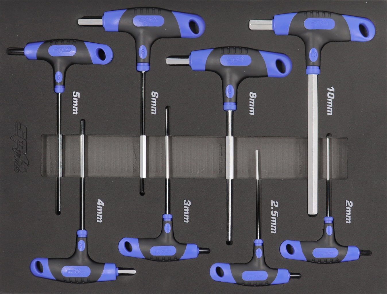 SP TOOLS T-HANDLE HEX KEY SET - METRIC - 8PC