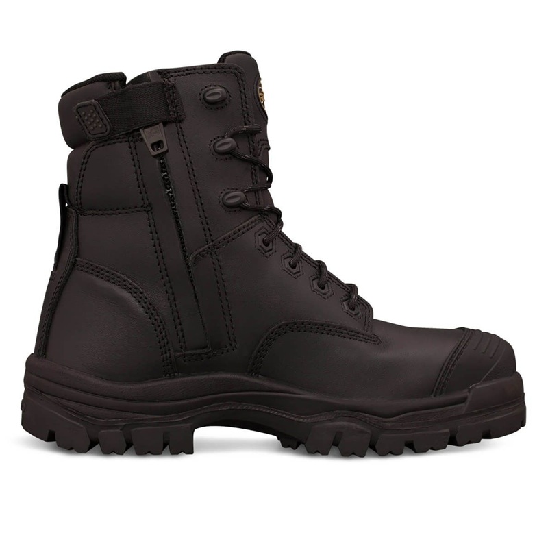 OLIVER 150mm Black Zip Sided Boot Composite Toe