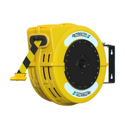 RETRACTA BARRIER REEL CAUTION