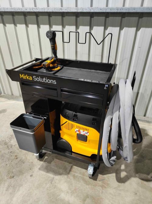 MIRKA ORBITAL SANDER, DUST EXTRACTOR & TROLLEY DEMO MODEL