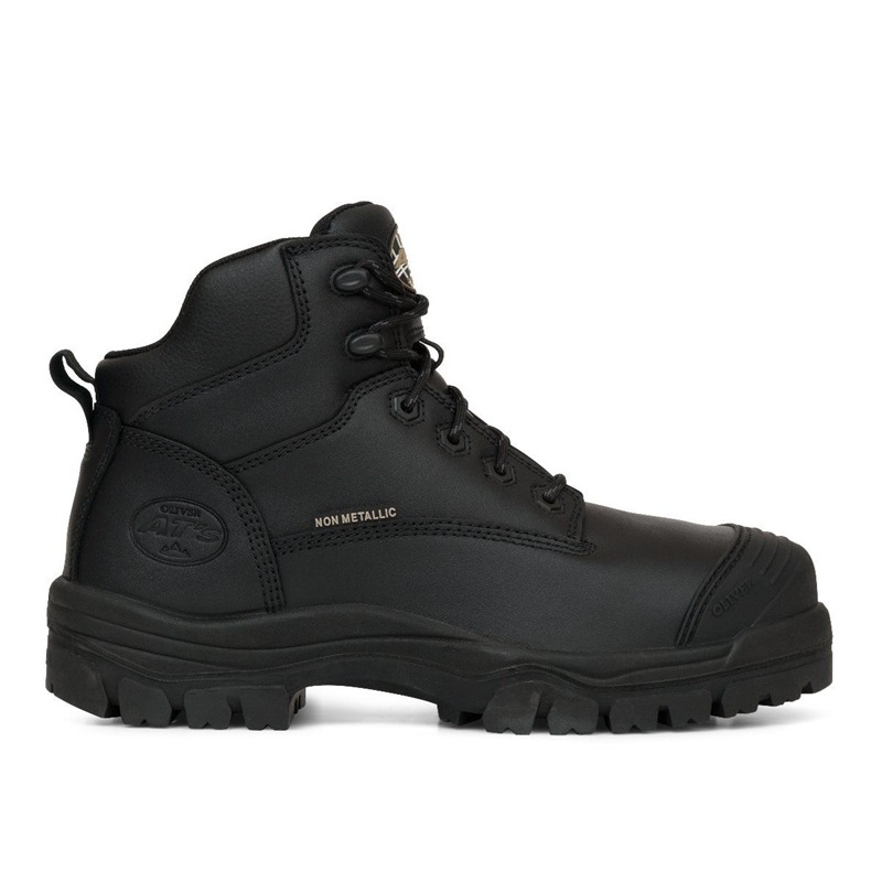 OLIVER 130mm Black Zip Sided Hiker Boot Composite Toe